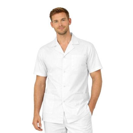 Bluza medyczna męska kołnierz krótki rękaw roz. 44 – bluza medyczna – bluza lekarska robocza